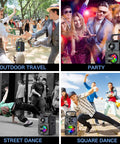 Outdoor Party Ready Portable Bluetooth Speaker With Subwoofer And Deep Bass, 11W Three-Driver System for diverse outdoor events.