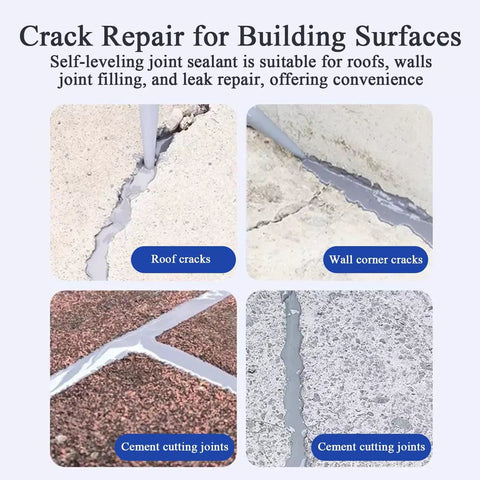 Heavy Duty Waterproof Roof Sealant Liquid Coating For Exterior Leaks Concrete Cracks applied on roof and wall cracks.