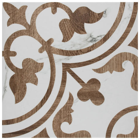 Loire Noce 9.75 Inch Square Porcelain Floor And Wall Tile Dope Glazed Mix Texture With Subtle Tone Variation, Grade 1 detail