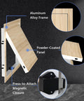 No Sweat Flush Drywall Access Panel With Magnetic Press Latch Attic Inspection Hatch showing aluminum alloy frame and powder-coated panel.