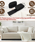 Adjustable 3 By 132 Inch Under Couch Blocker And Bed Gap Stopper Made With Durable Stretch Foam to keep items from falling under sofa.