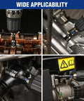 39-Piece Magnetic Nut Driver Set With Impact Socket Adapters in use on automotive engine components