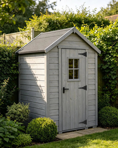 Wooden shed door with heavy duty gate butt hinges for wooden fences and shed doors built to take a beating tough as nails yet easy install.