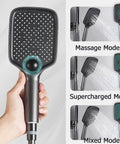 CUTPOIY Thermostatic Shower System Digital Display featuring a handheld showerhead with multiple spray modes and ergonomic design.