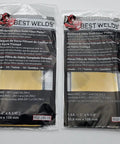 Hardened Gold Replacement Welding Lens For 2 X 4-1/4 Inch Welding Helmets, Advanced Passive Filter Plate packs on display.