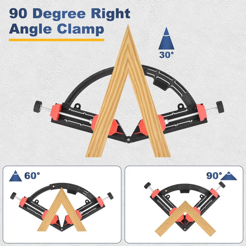 90 Degree Right Angle Clamp For Woodworking 30 To 90 Degree Adjustable Corner Clamp ABS Plastic Vise Fixture