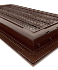 Aluminum Exterior Gable Louver Vent 16 Inch By 8 Inch For Walls And Crawl Space Durable Weather Resistant Air Grille With Built In Screen Mesh Brown