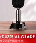 Pro Grade Forstner Drill Bit Eleven Sixteenth Inch 17.5mm YG8 Carbide 91HRA Heavy Duty Precision Cutter on wooden surface