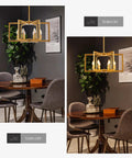 Six Light Kitchen Island Pendant Lighting Over Island With Glass Decor Dope Modern Farmhouse Look In Black And White Gold Finish Perfect For Dining Room Living Room Cafe Or Bar