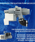 Dishwasher Circulation Pump Motor Assembly Replacement For Whirlpool Kenmore Maytag Amana Sears Dishwashers Easy Install