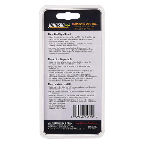 Packaging back of Handheld Sight Level for Surveying and Construction Projects Orange Optical Level Tool for Precise Grade Checks