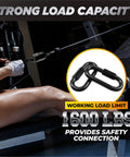 6 Pack 3 Inch Heavy Duty Chain Quick Links, 8mm Thick, 1600 Lbs Weight Capacity, ideal for strong load connections at gym