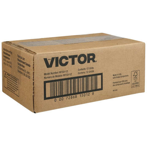 Top Tier Reusable Wooden Snap Mouse Traps 12 Pack Heavy Duty Rodent Control For Indoor Spaces box packaging with 12 units inside.