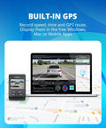 Front Car Dash Cam A119 V3 2K 2560X1440P Quad HD Plus 60fps With 5MP STARVIS Sensor featuring built-in GPS on laptop display