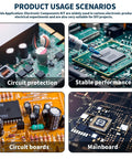 Display of Massive 6390 Pieces 0603 SMD Electronics Component Kit for repair and prototyping in circuit boards and mainboards.