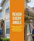 3/4 Inch Threaded Joint Angle Adaptor For Telescoping Extension Poles Head Only No Standard Pole 270 Degree Rotation Handy Access To High Ceilings Windows Gutters Fans Lamps Painting And More 2 Pack used for window and gutter cleaning