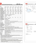 Specification sheet of Rock Solid Heavy Duty 50W 24V Switching Power Supply Ultra Slim 1U Frame including output details.