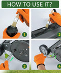 Reel Lawn Mower Sharpening Kit SK-1 For Manual Reel Mower No Fuss Easy To Use Precision Crank Tool For Sharpening Blade Edges Durable Design