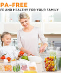 Family using Quart Vacuum Sealer Bags For Food 8 By 12 Inches 50 Count BPA Free Thick Bags For Freezer Storage Meal Prep And Portion Control