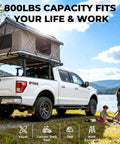 Heavy Duty Truck Ladder Rack With 800 Lbs Capacity For Large Size Pickups, Aluminum Construction, Rust Resistant, Weatherproof Coating, Lightweight Yet Durable, Easy Mounting And Secure Cargo Storage on Ford F-150