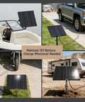 12V Solar Panel Kit For Electric Fence With Smart MPPT Controller 20W Waterproof Trickle Charger in various outdoor uses