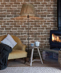 Room with Brown Brick Peel And Stick Wallpaper Roll 17.7 Inches By 393.7 Inches No Glue Needed Easy Peel And Stick Self Adhesive Vinyl Faux