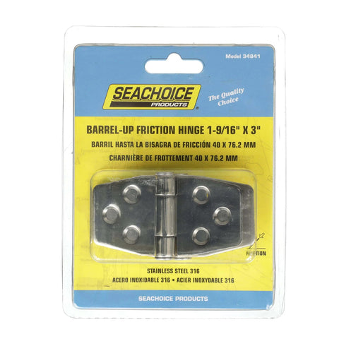 Package of Barrel Up Friction Hinge In 316 Stainless Steel For Lightweight Boat Doors And Lids Glove Boxes And Compartments