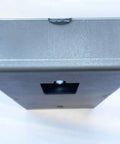 Top view of Heavy Duty Steel Gate Lock Box For Metal Gates And Fences Precut Holes For Mechanical Combination Locks