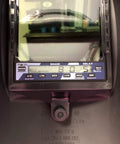 Close-up of the control panel on the TrueView 9300 Welding Helmet with 5 Sensors, showing shade and delay settings on the display screen.