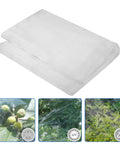 Ultra Fine Garden Netting For Insects And Birds Keeps Bugs And Critters Out While Letting Air Light And Water In Large 4x25 Ft Mesh Plant Cover on white surface with plant images