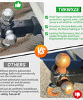 Comparison of TRKWYZE All In One Tri Ball Trailer Hitch With Chrome Plated Finish 1 7 8 Inch Ball 2 Inch Ball 10000 Lbs GTW and rusted alternative