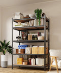 Heavy Duty 5 Tier Metal Shelving Rack Rock Solid Garage Storage Rig With Reinforced Steel Frame built tough for organized tools.