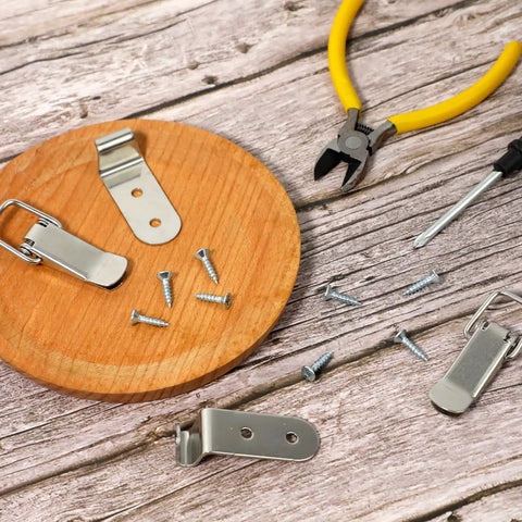 Stainless Steel 90 Degree Toolbox Hood Locks Latches For Cabinets And Barn Doors Easy Install Toggle Catch Hardware Set