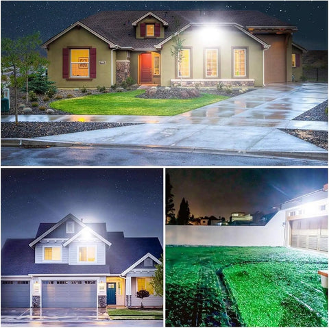 JUDYSSY Security Lights 30W Led Flood Light Outdoor Spotlight Floodlight Refle, Cool，Warm，Warm illuminating houses at night.