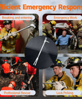 30 Inch Halligan Bar For Fire Rescue And Forcible Entry Beefy Forged Steel Tool with Precision Geometry used by firefighters