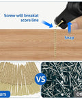 Floor Repair Kit With 50 Steel Screws And 5 Tools To Stop Squeaky Floors On Carpets And Hardwood, snap screws comparison