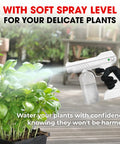 Smooth Operator Handheld Electric Steam Gun Rechargeable Fogger And Vaporizer with large bottle watering delicate plants.