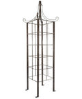 Seven And A Half Foot Tall Iron Garden Obelisk Trellis For Climbing Roses Clematis And Jasmine Heavy Duty 77 Lb Freestanding Yard Showpiece