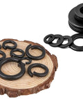 Assorted sizes of 400 Piece Washer Kit with Flat and Spring Lock Washers in M3 M4 M5 M6 M8 Sizes, Carbon Steel Black Finish
