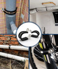 Three Quarter Inch Stainless Steel Cable Clamp Set Of Twenty With Rubber Padding used in various applications