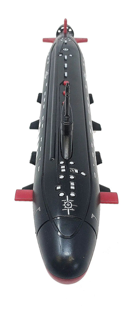 Sixteen Point Five Inch Black Submarine Toy With Realistic Sound Effects Includes Two Torpedoes And An Anti Radar Missile