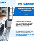 Dryer Repair Kit With Belt And Idler Pulley 4392067 W10837240 wide compatibility with Whirlpool and Kenmore images.