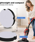 Woman using vacuum next to High Efficiency Dust Foam Vacuum Filter For Upright CleanView And PowerForce Vacuums 3508 3437 3437F