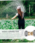 Top Tier Garden Hose Repair Connector Kit With Quick Disconnect Male Female Fittings For Easy Outdoor Setup And Leak Free High Pressure Water Flow, gray