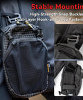 Backpack Strap Phone Pouch Ultra Lightweight Waterproof Phone Pocket with snap buckles and hook-and-loop fastening on strap