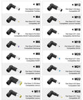90W Universal Laptop Charger With 16 Tips For Dell, HP And Acer - 100-240V Input - 15V 16V 19V 19.5V 20V Output - Safe Travel Power Adapter For Work, Home, And On The Go. 16 black adapter tips