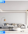 8 Pack High Density Acoustic Foam Panels Wall Mounted Self Adhesive Soundproof Noise Dampening in a modern home setting.