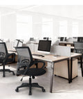 Ergonomic Mesh Office Chair With Lumbar Support, Cushioned Seat, Adjustable Height in modern office setting
