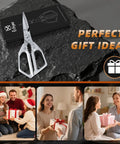 All Purpose Kitchen Scissors Heavy Duty Shears For Poultry And Bone In Stainless Steel Rust Resistant Ultra Sharp Go To Kitchen Tool Built Tough Everyday Chefs Trust, boxed gift set