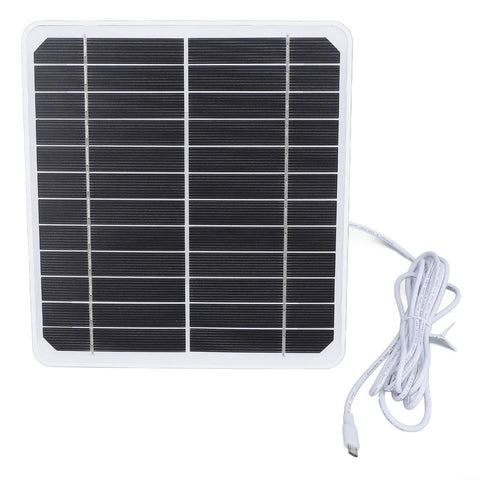 5V 20W Solar Panel For Outdoor Security Camera With USB-C And Charger, IP66 Waterproof, Type-C Cable Included